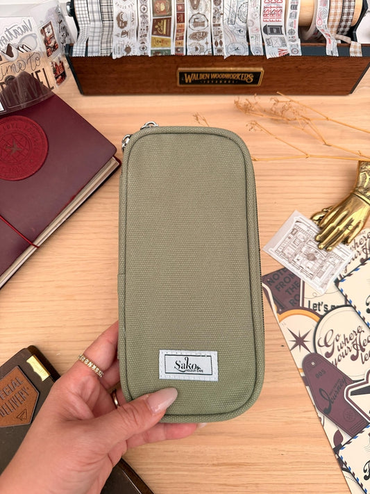 Pen Pouch | Olive Canvas