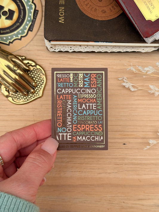 Coffee Poster Sticker