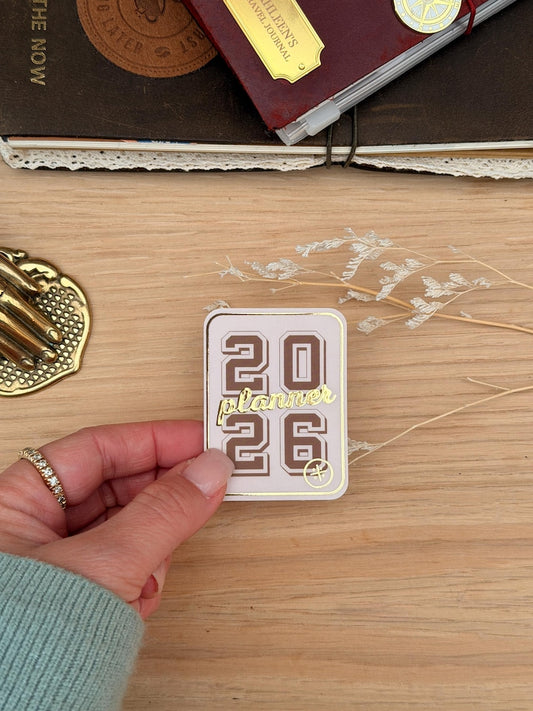 2026 Year Sticker | Pink Planner
