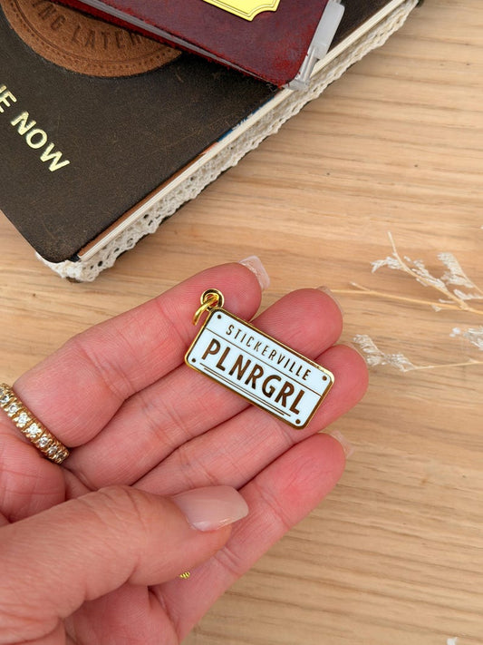 Planner Charm | Planner Girl License Plate