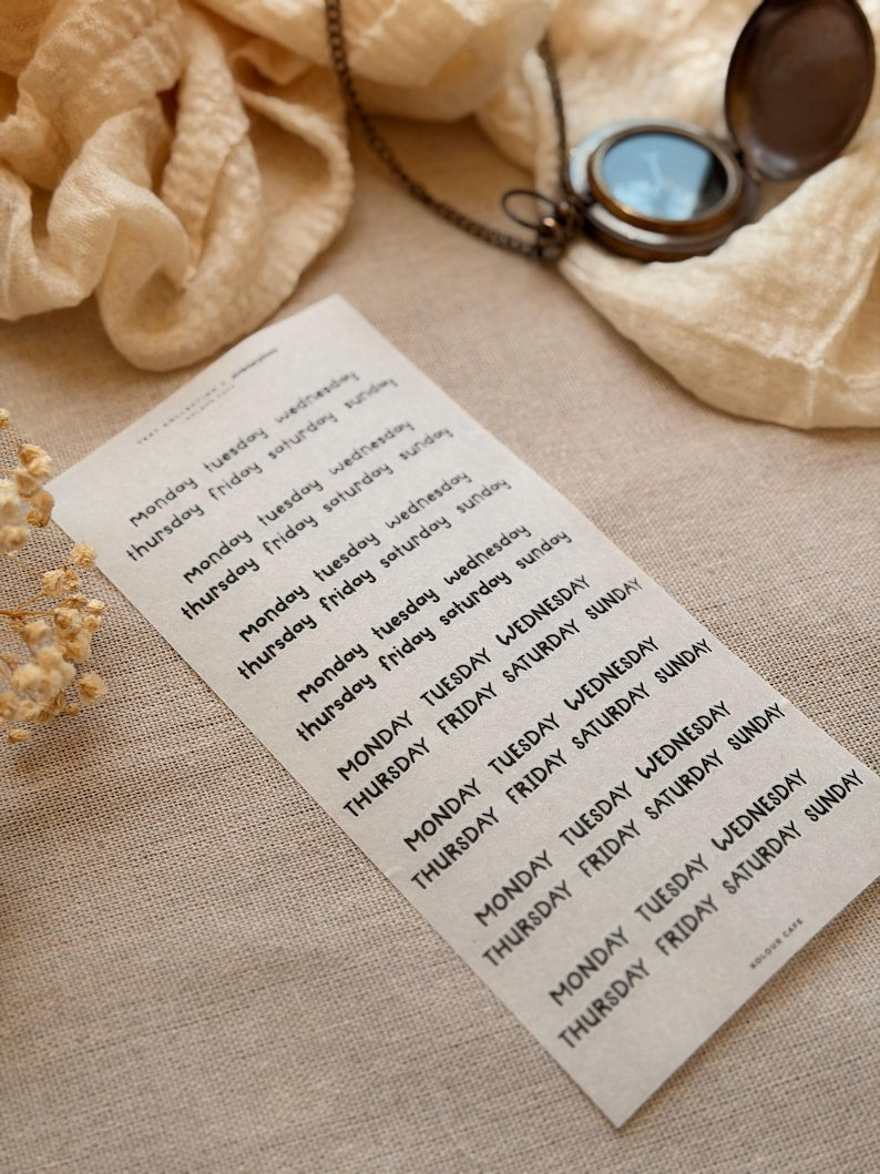 Daily Text Stickers | Stablerplans Font