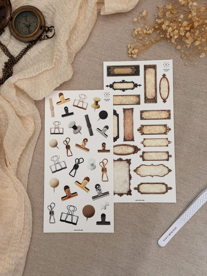 Vintage Labels Stickers | OPK52