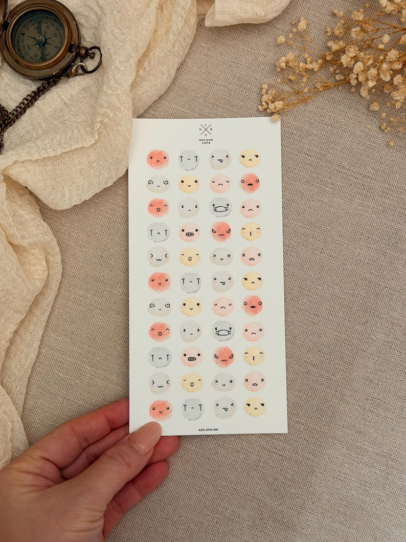 Cute Emotion Blobs Stickers | OPK51