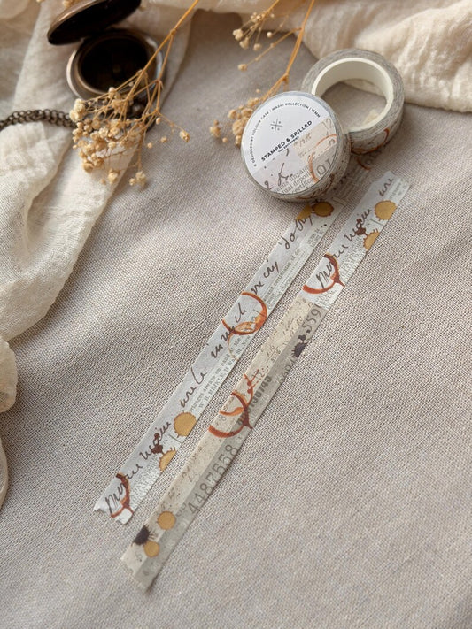 Stamped and Spilled 15mm Washi Tape | The Edit No.3