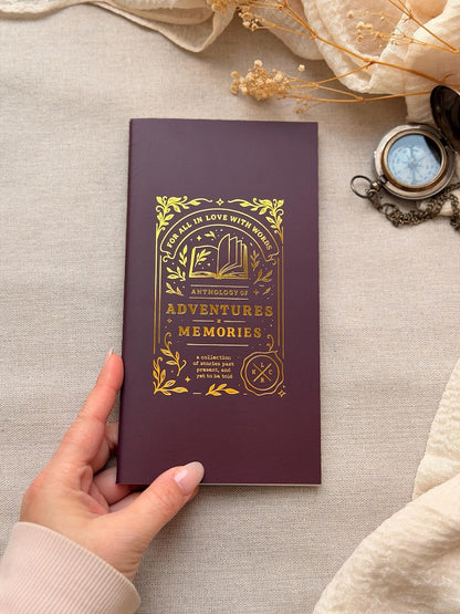 Foiled Blank Insert for Traveler's Notebook | Adventure
