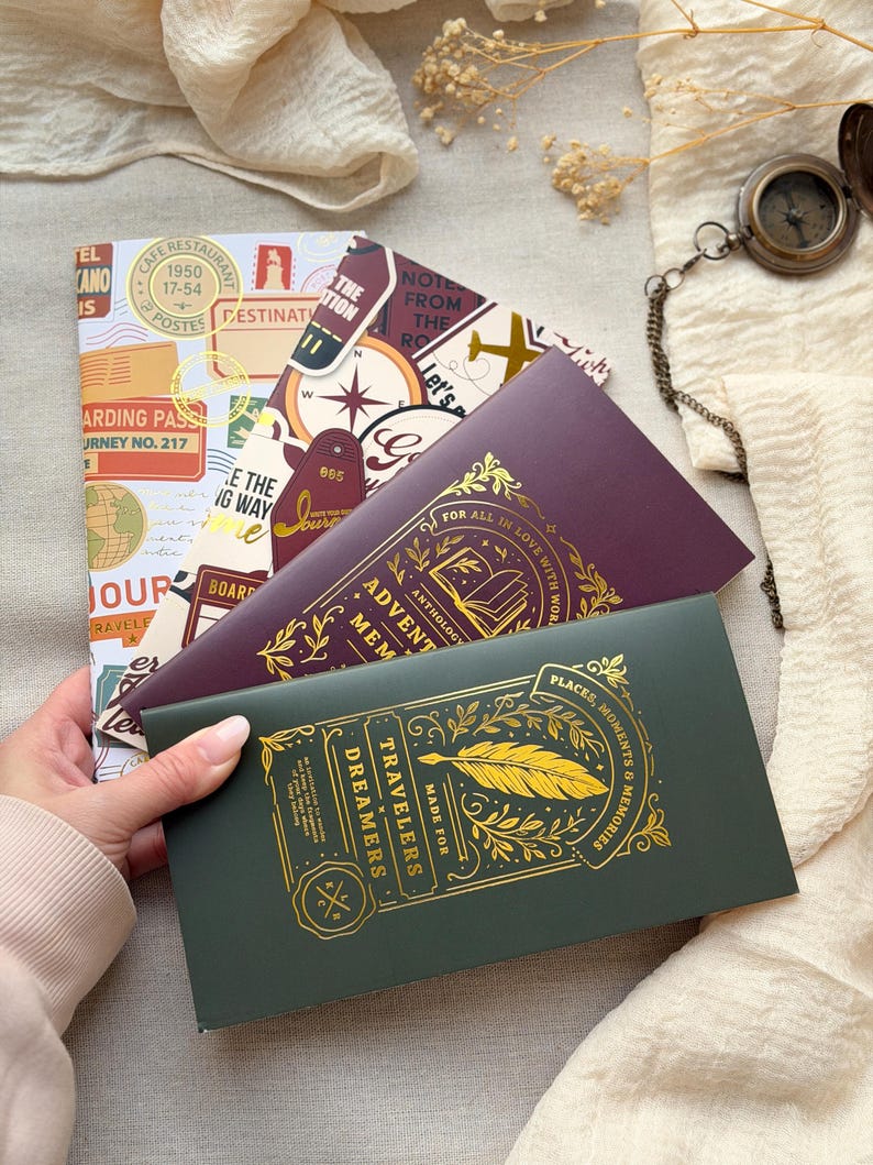 Foiled Blank Insert for Traveler's Notebook | All Aboard