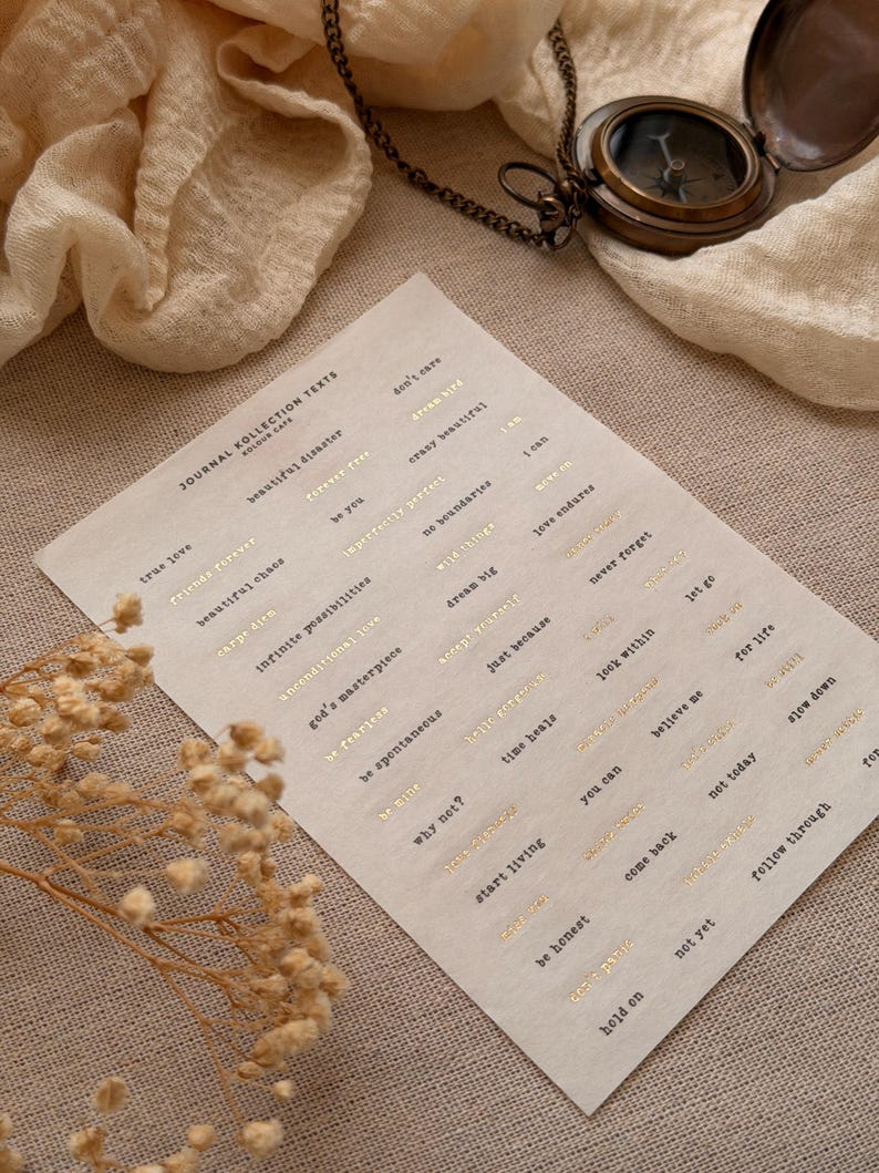 FOILED Journal Quotes Stickers