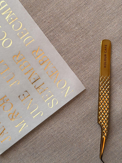FOILED Monthly Stickers | Large Text