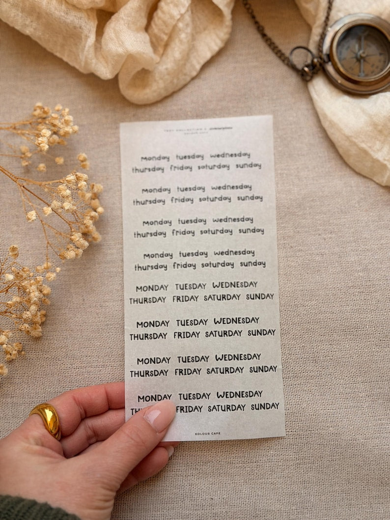 Daily Text Stickers | Stablerplans Font