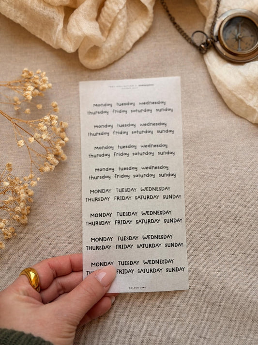 Daily Text Stickers | Stablerplans Font