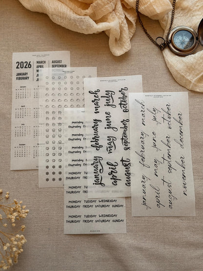 Daily Text Stickers | Stablerplans Font