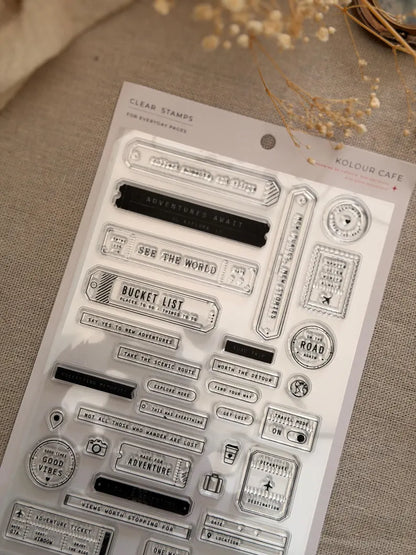 Travel Themed | Clear Jelly Stamps