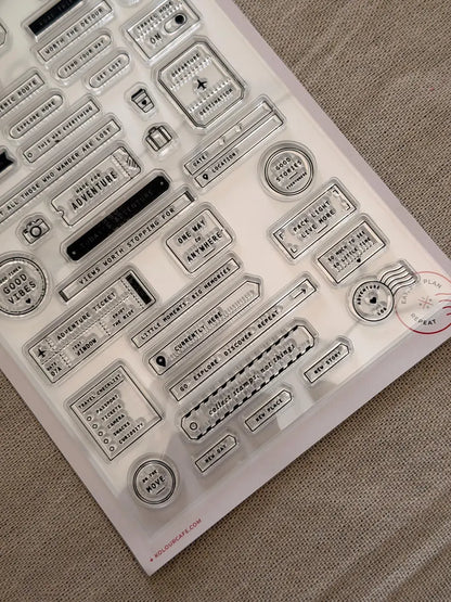 Travel Themed | Clear Jelly Stamps