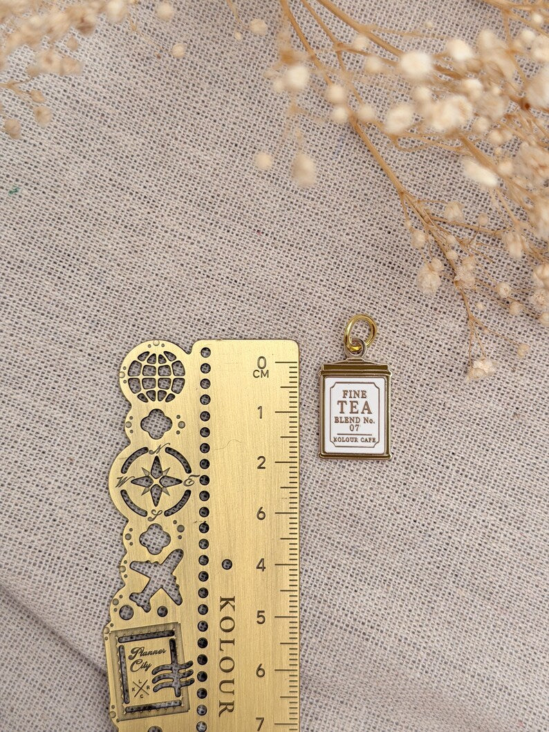 Tea Caddy Tin Planner Charm