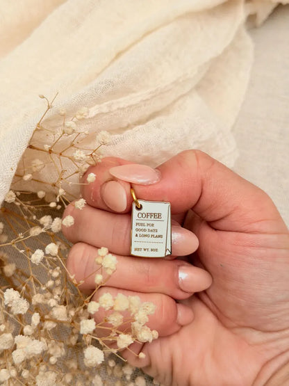 Mini Coffee Bag Planner Charm