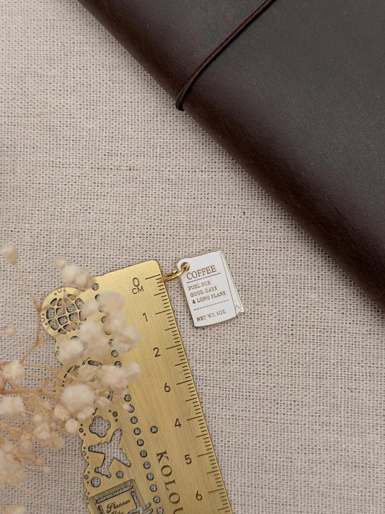 Mini Coffee Bag Planner Charm