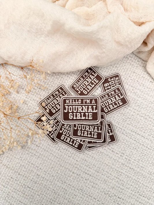 Hello I'm a Journal Girlie Embroidered Patch