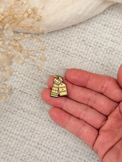 Autumn Scarf | Brass Planner Charm