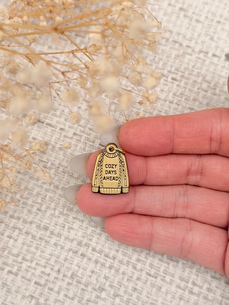 Cozy Days Ahead Sweater | Brass Planner Charm