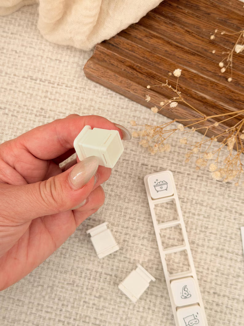 Fountain Pen Themed | Mini Button Stamps
