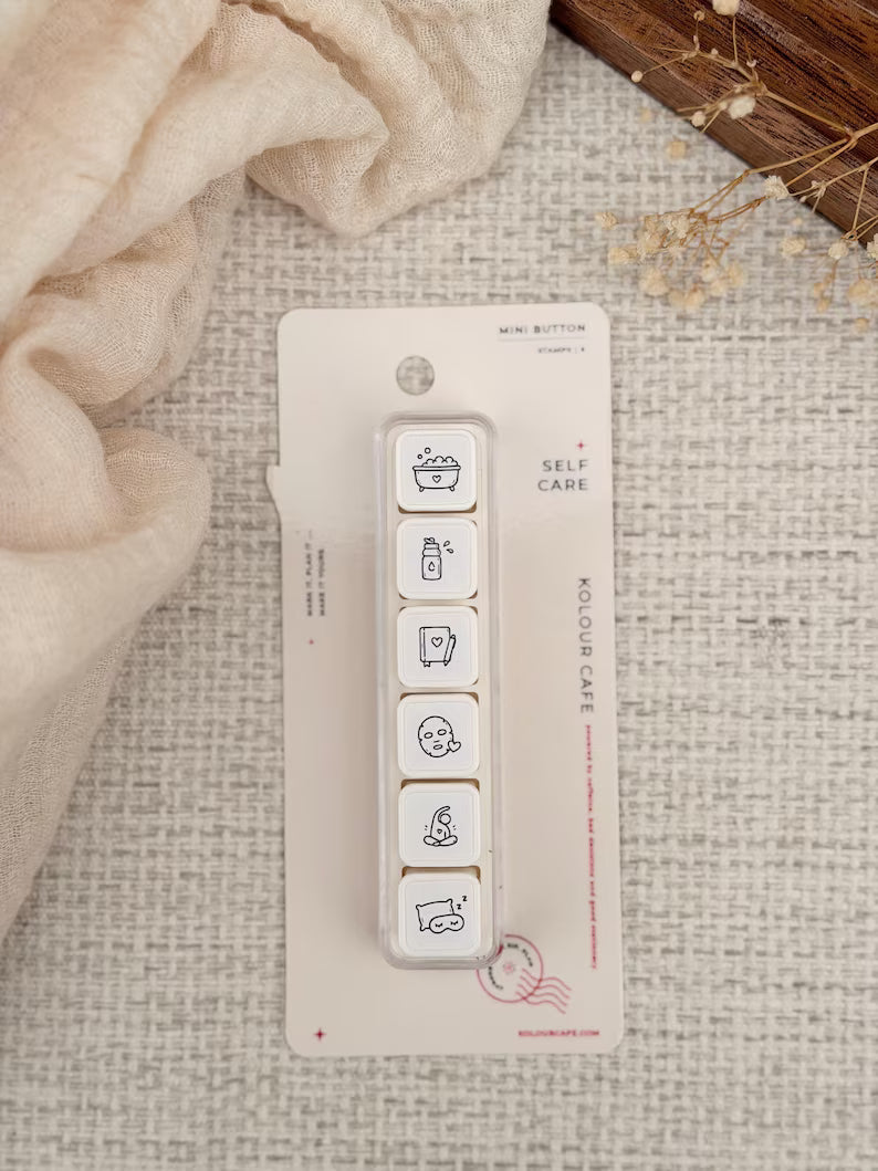 Self Care | Mini Button Stamps