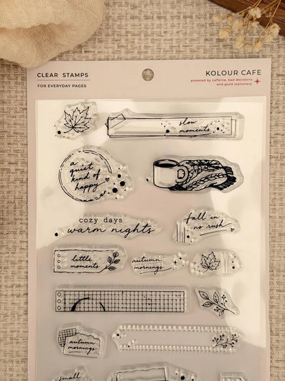 Cozy Autumn | Clear Jelly Stamps