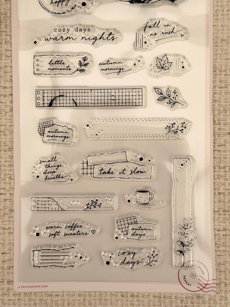 Cozy Autumn | Clear Jelly Stamps