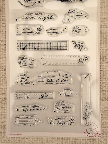 Cozy Autumn | Clear Jelly Stamps