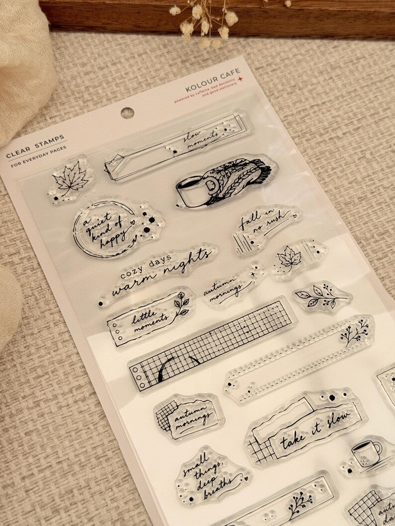 Cozy Autumn | Clear Jelly Stamps