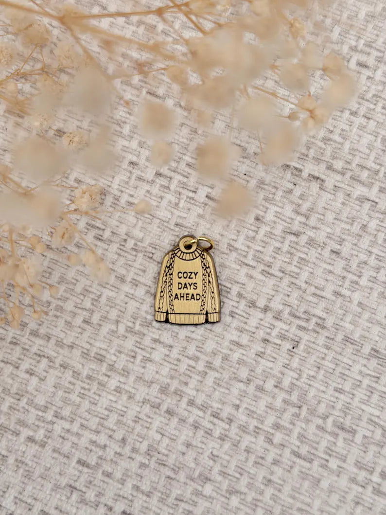 Cozy Days Ahead Sweater | Brass Planner Charm