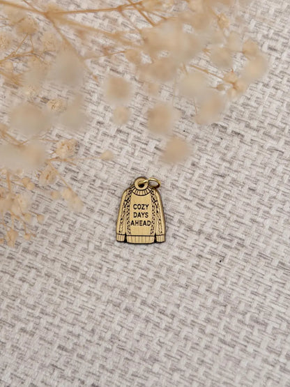 Cozy Days Ahead Sweater | Brass Planner Charm