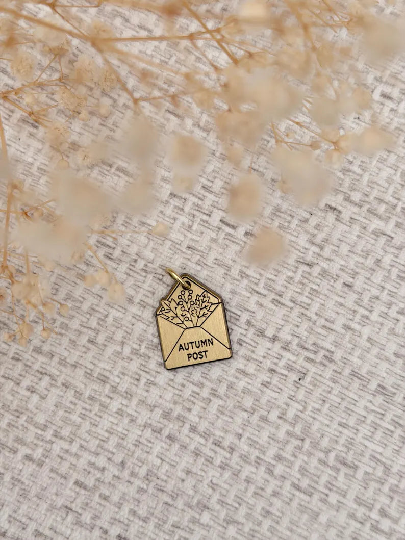 Autumn Post | Brass Planner Charm