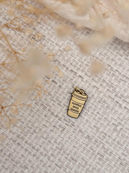 Pumpkin Spice Latte | Brass Planner Charm