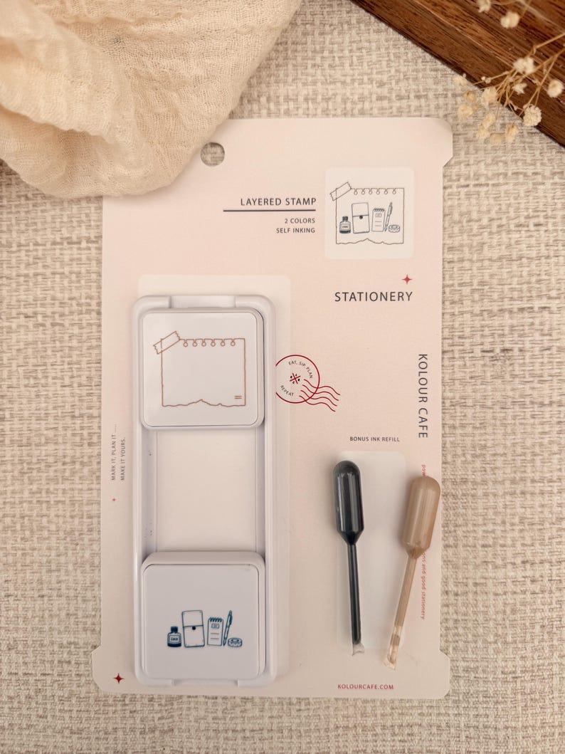 Stationery Sliding Stamp Set