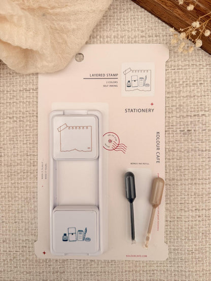 Stationery Sliding Stamp Set