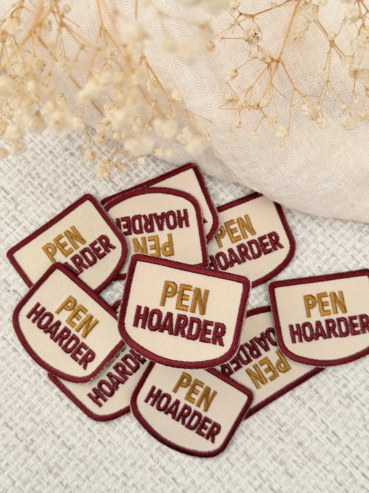 Pen Hoarder Embroidered Patch