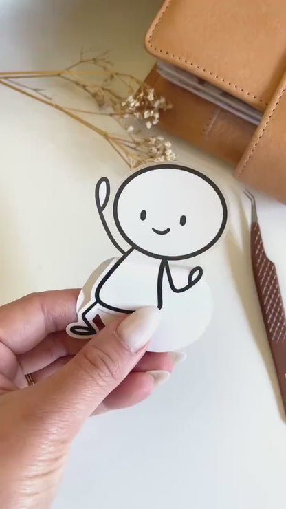 Steve Die Cut Character Stickers