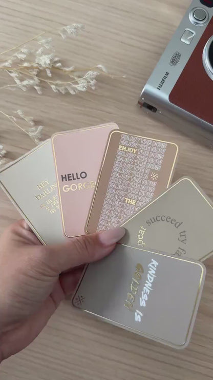Inspirational Journaling Stickers Set 2 | Foiled Planner Cards