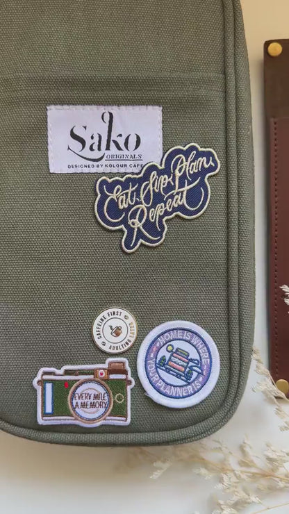 Stick On Embroidered Patch | Eat Sip Plan Repeat