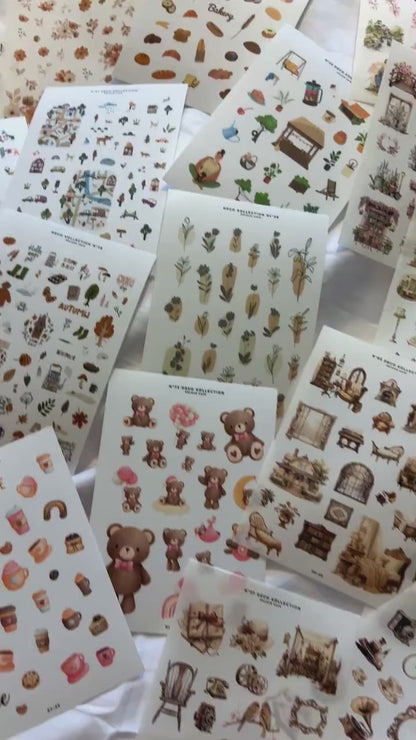 Neutral Floral Stickers | N82