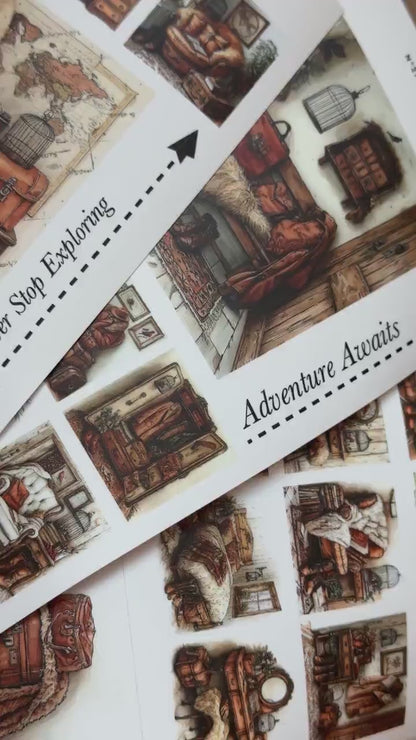 Vintage Travel Stickers | OPK21-23