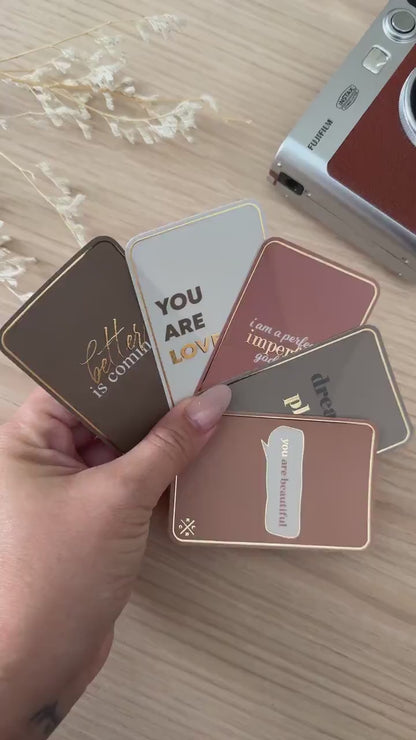 Inspirational Journaling Stickers | Foiled Planner Cards